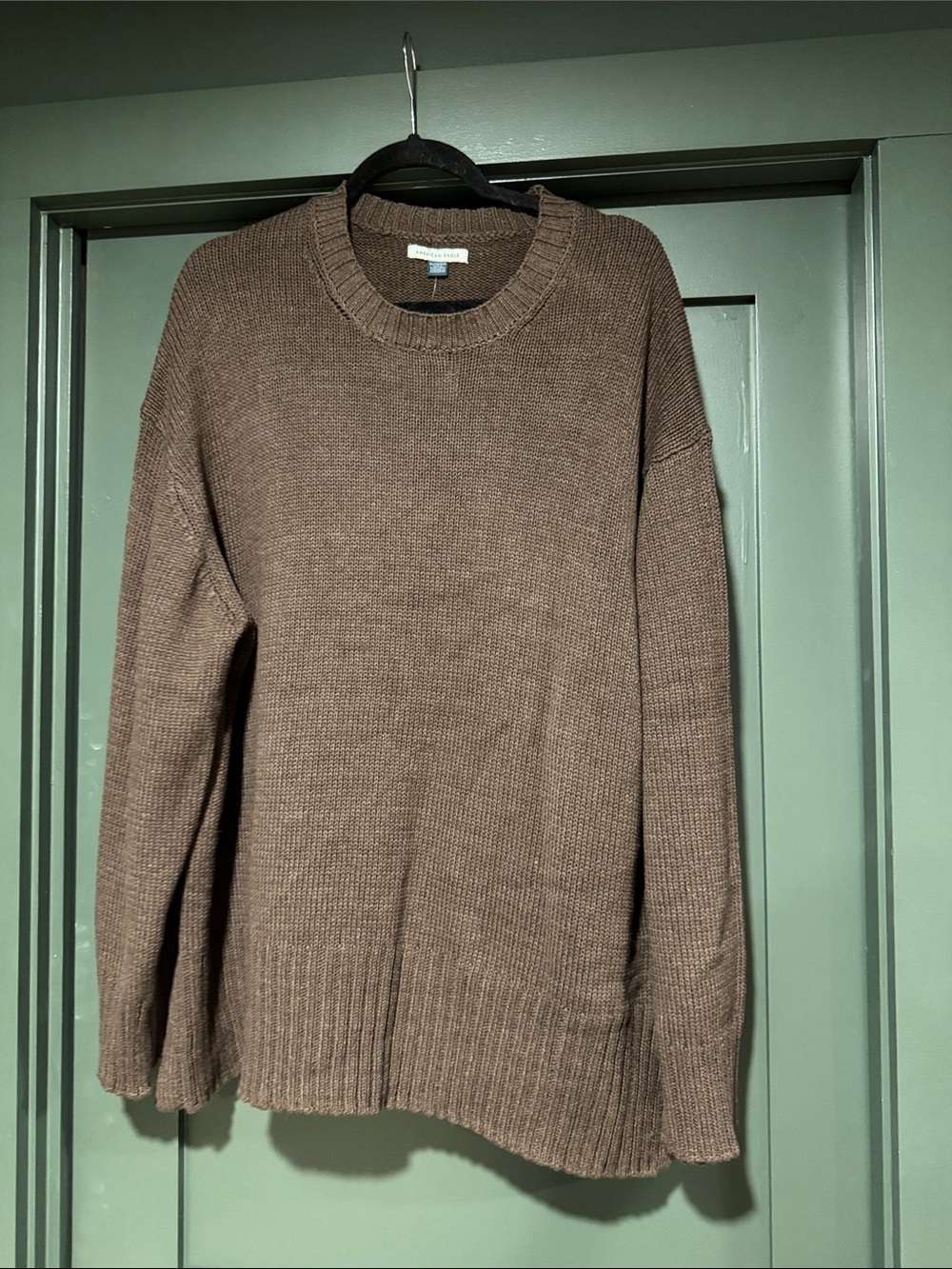 American Eagle Chocolate Brown Crewneck Sweater
